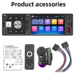 4.0インチ タッチスクリーン カーラジオ受信機 Bluetooth MP5 プレーヤー リモコン付き, FM60