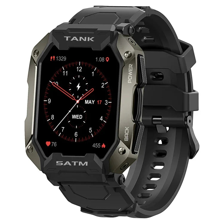 TANK M1 1.72インチ TFT画面スマートウォッチ、睡眠モニタリング / 心拍数モニタリング対応