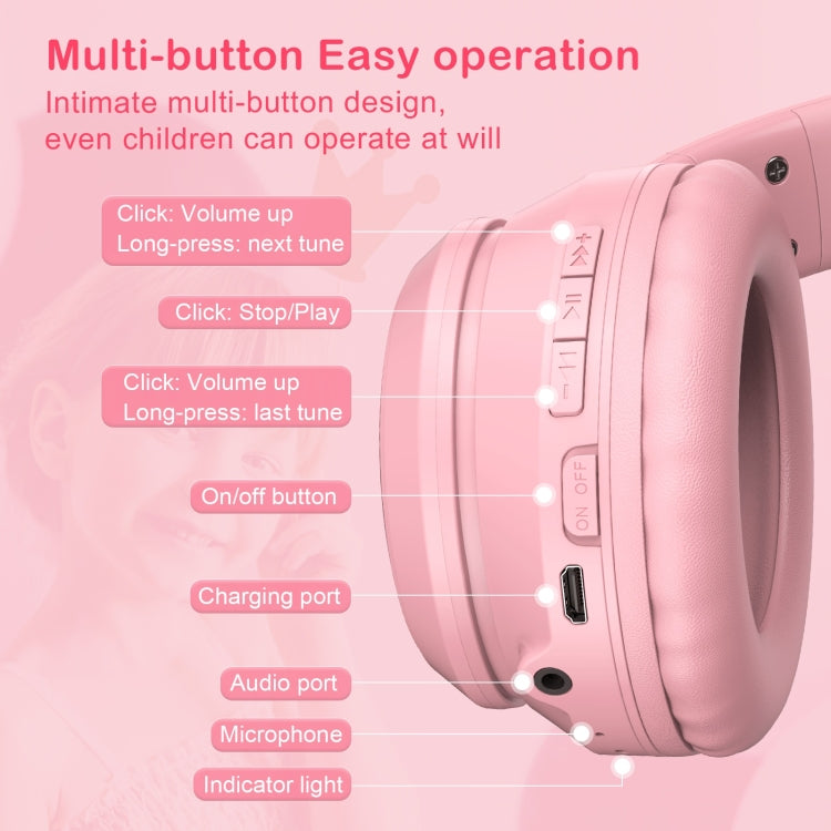 ONIKUMA B90 RGBライティングワイヤレスBluetoothヘッドホン、B90