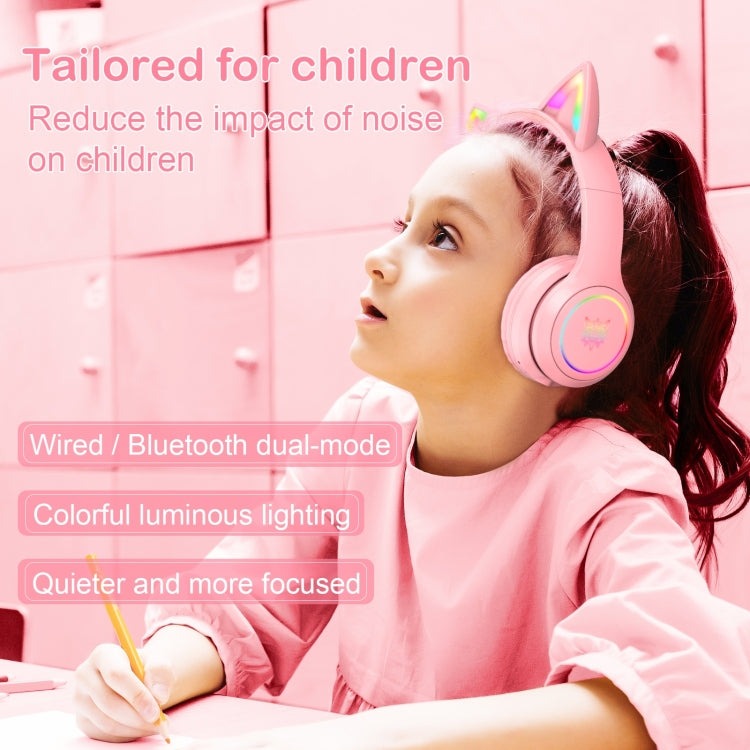 ONIKUMA B90 RGBライティングワイヤレスBluetoothヘッドホン、B90