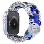 タッセルビーズウォッチバンド、Apple Watch シリーズ 7 41mm / 6&SE&5&4 40mm / 3&2&1 38mm、7 45mm / 6&SE&5&4 44mm / 3&2&1 42mm用