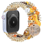 タッセルビーズウォッチバンド、Apple Watch シリーズ 7 41mm / 6&SE&5&4 40mm / 3&2&1 38mm、7 45mm / 6&SE&5&4 44mm / 3&2&1 42mm用