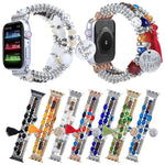 タッセルビーズウォッチバンド、Apple Watch シリーズ 7 41mm / 6&SE&5&4 40mm / 3&2&1 38mm、7 45mm / 6&SE&5&4 44mm / 3&2&1 42mm用