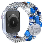 タッセルビーズウォッチバンド、Apple Watch シリーズ 7 41mm / 6&SE&5&4 40mm / 3&2&1 38mm、7 45mm / 6&SE&5&4 44mm / 3&2&1 42mm用
