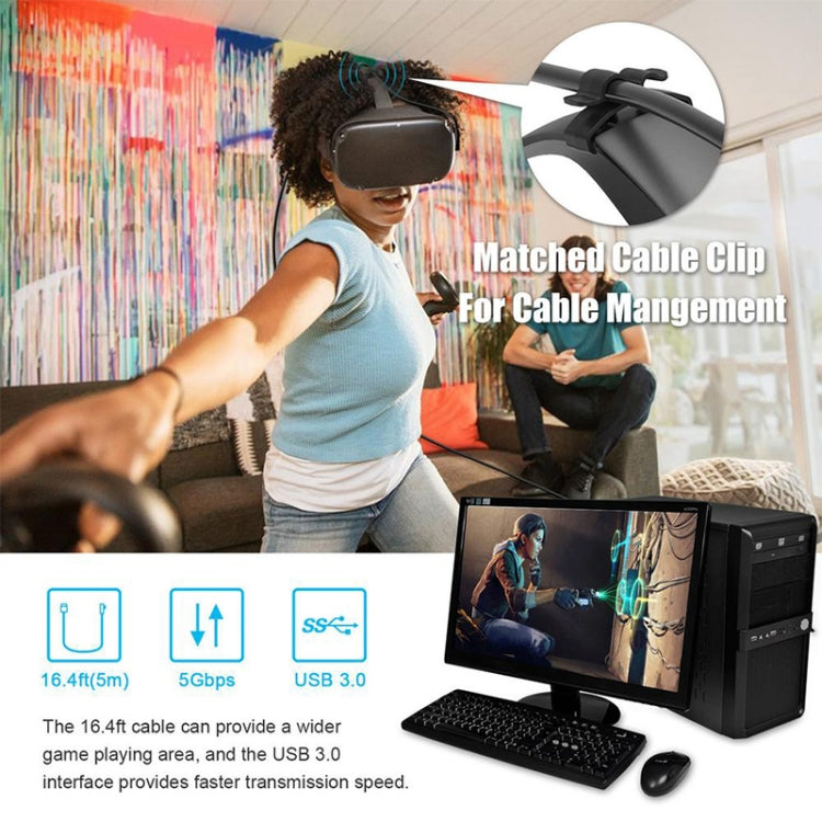 USB 3.2 Gen1 Type-C to USB 3.2 Gen1 Type-C シングルエルボー VRリンクケーブル Oculus Quest 1 / 2用、3m シングルエルボー