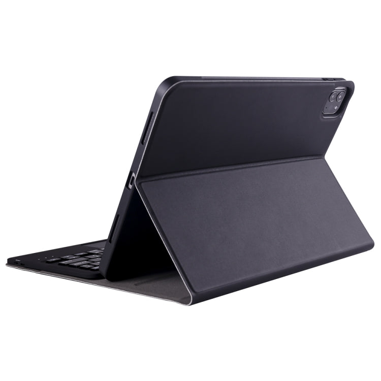 A11B-A ラムスキンテクスチャ 超薄型 Bluetoothキーボード レザーケース ペンホルダー＆タッチパッド付き、A11B-A
