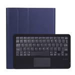 A11B-A ラムスキンテクスチャ 超薄型 Bluetoothキーボード レザーケース ペンホルダー＆タッチパッド付き、A11B-A
