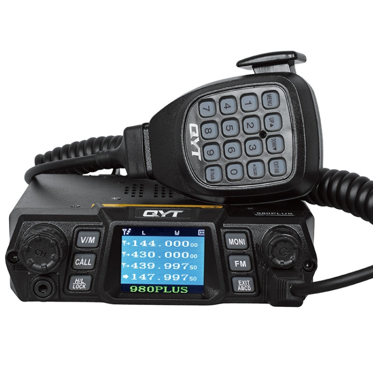 QYT KT-980 Plus 75W(VHF) / 55W(UHF) デュアルバンド車載モバイル無線局、KT-980 Plus