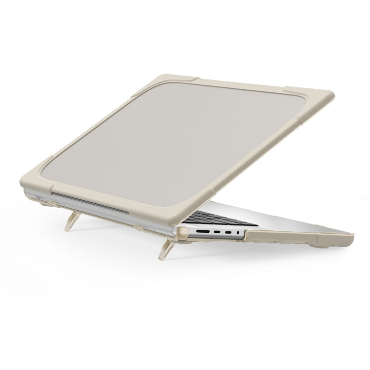 TPU + PC二色耐衝撃ノートパソコン保護ケース、MacBook Pro 16.2インチ A2485 2021用