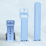 シリコンステッチウォッチバンド、Apple Watch シリーズ 7 41mm / 6&SE&5&4 40mm / 3&2&1 38mm、7 45mm / 6&SE&5&4 44mm / 3&2&1 42mm用
