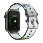 オーロラ透明シリコンウォッチバンド、Apple Watch シリーズ 7 41mm / 6&SE&5&4 40mm / 3&2&1 38mm、7 45mm / 6&SE&5&4 44mm / 3&2&1 42mm用