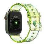 オーロラ透明シリコンウォッチバンド、Apple Watch シリーズ 7 41mm / 6&SE&5&4 40mm / 3&2&1 38mm、7 45mm / 6&SE&5&4 44mm / 3&2&1 42mm用