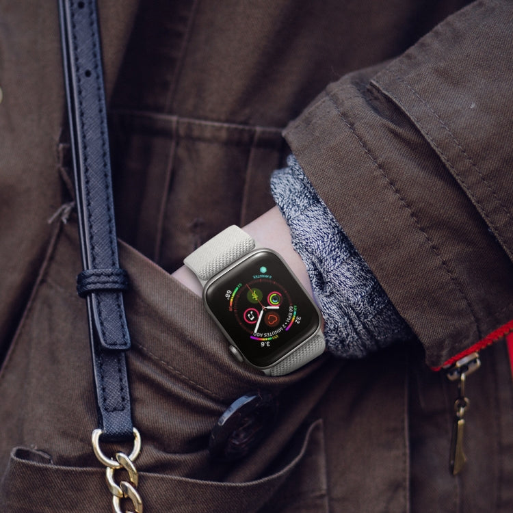 ポリエステルナイロンウォッチバンド、Apple Watch シリーズ 7 41mm / 6&SE&5&4 40mm / 3&2&1 38mm、7 45mm / 6&SE&5&4 44mm / 3&2&1 42mm用