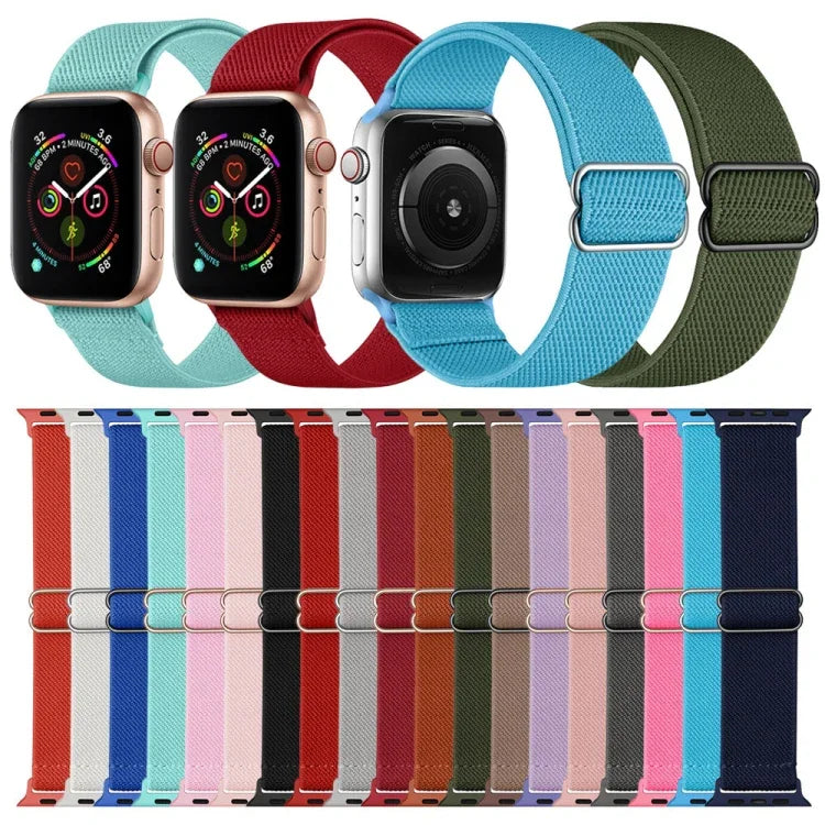 ポリエステルナイロンウォッチバンド、Apple Watch シリーズ 7 41mm / 6&SE&5&4 40mm / 3&2&1 38mm、7 45mm / 6&SE&5&4 44mm / 3&2&1 42mm用