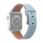 バタフライバックルカウハイドレザーウォッチバンド、Apple Watch シリーズ 7 41mm / 6&SE&5&4 40mm / 3&2&1 38mm、7 45mm / 6&SE&5&4 44mm / 3&2&1 42mm用