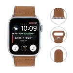 Apple Watchシリーズ用クレイジーホースレザーバタフライバックルウォッチバンド, 7 41mm / 6&SE&5&4 40mm / 3&2&1 38mm, 7 45mm / 6&SE&5&4 44mm / 3&2&1 42mm