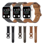 Apple Watchシリーズ用クレイジーホースレザーバタフライバックルウォッチバンド, 7 41mm / 6&SE&5&4 40mm / 3&2&1 38mm, 7 45mm / 6&SE&5&4 44mm / 3&2&1 42mm