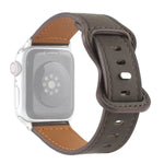 Apple Watchシリーズ用クレイジーホースレザーバタフライバックルウォッチバンド, 7 41mm / 6&SE&5&4 40mm / 3&2&1 38mm, 7 45mm / 6&SE&5&4 44mm / 3&2&1 42mm