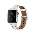 Apple Watchシリーズ用三本ラインレザーワッチバンド, 7 41mm / 6&SE&5&4 40mm / 3&2&1 38mm, 7 45mm / 6&SE&5&4 44mm / 3&2&1 42mm