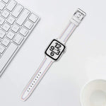 Apple Watchシリーズ用三本ラインレザーワッチバンド, 7 41mm / 6&SE&5&4 40mm / 3&2&1 38mm, 7 45mm / 6&SE&5&4 44mm / 3&2&1 42mm