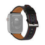 Apple Watchシリーズ用三本ラインレザーワッチバンド, 7 41mm / 6&SE&5&4 40mm / 3&2&1 38mm, 7 45mm / 6&SE&5&4 44mm / 3&2&1 42mm