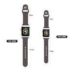 Apple Watchシリーズ用ヒョウ柄エンボスシリコンウォッチバンド, 7 41mm / 6&SE&5&4 40mm / 3&2&1 38mm, 7 45mm / 6&SE&5&4 44mm / 3&2&1 42mm