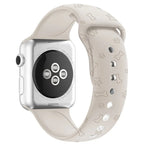 Apple Watchシリーズ用犬の足跡エンボスシリコンウォッチバンド, 7 41mm / 6&SE&5&4 40mm / 3&2&1 38mm, 7 45mm / 6&SE&5&4 44mm / 3&2&1 42mm