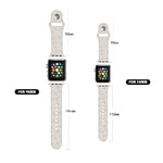 Apple Watchシリーズ用犬の足跡エンボスシリコンウォッチバンド, 7 41mm / 6&SE&5&4 40mm / 3&2&1 38mm, 7 45mm / 6&SE&5&4 44mm / 3&2&1 42mm