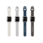 Apple Watchシリーズ用犬の足跡エンボスシリコンウォッチバンド, 7 41mm / 6&SE&5&4 40mm / 3&2&1 38mm, 7 45mm / 6&SE&5&4 44mm / 3&2&1 42mm