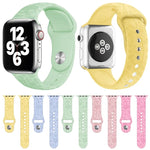 Apple Watchシリーズ用フラミンゴエンボスシリコンウォッチバンド, 7 41mm / 6&SE&5&4 40mm / 3&2&1 38mm, 7 45mm / 6&SE&5&4 44mm / 3&2&1 42mm