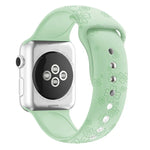 Apple Watchシリーズ用四つ葉のクローバーエンボスシリコンウォッチバンド, 7 45mm / 6&SE&5&4 44mm / 3&2&1 42mm, 7 41mm / 6&SE&5&4 40mm / 3&2&1 38mm