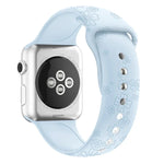 Apple Watchシリーズ用四つ葉のクローバーエンボスシリコンウォッチバンド, 7 45mm / 6&SE&5&4 44mm / 3&2&1 42mm, 7 41mm / 6&SE&5&4 40mm / 3&2&1 38mm