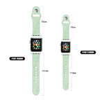 Apple Watchシリーズ用四つ葉のクローバーエンボスシリコンウォッチバンド, 7 45mm / 6&SE&5&4 44mm / 3&2&1 42mm, 7 41mm / 6&SE&5&4 40mm / 3&2&1 38mm