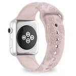 Apple Watchシリーズ用ひまわりエンボスシリコンウォッチバンド, 7 41mm / 6&SE&5&4 40mm / 3&2&1 38mm, 7 45mm / 6&SE&5&4 44mm / 3&2&1 42mm