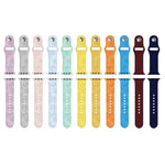 Apple Watchシリーズ用ひまわりエンボスシリコンウォッチバンド, 7 41mm / 6&SE&5&4 40mm / 3&2&1 38mm, 7 45mm / 6&SE&5&4 44mm / 3&2&1 42mm