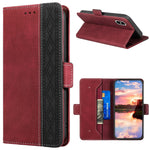 Stitching Magnetic RFID Leather Case, For iPhone XS Max, For iPhone SE 2022 / SE 2020 / 7 / 8, For iPhone 7 Plus / 8 Plus
