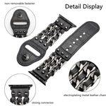 Apple Watchシリーズ用本革メンズスタイルウォッチバンド, 7 41mm / 6&SE&5&4 40mm / 3&2&1 38mm, 7 45mm / 6&SE&5&4 44mm / 3&2&1 42mm