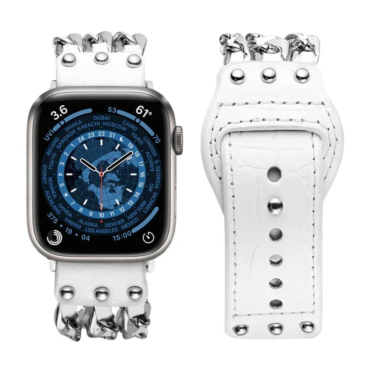 Apple Watchシリーズ用本革メンズスタイルウォッチバンド, 7 41mm / 6&SE&5&4 40mm / 3&2&1 38mm, 7 45mm / 6&SE&5&4 44mm / 3&2&1 42mm
