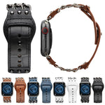 Apple Watchシリーズ用本革メンズスタイルウォッチバンド, 7 41mm / 6&SE&5&4 40mm / 3&2&1 38mm, 7 45mm / 6&SE&5&4 44mm / 3&2&1 42mm