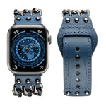 Apple Watchシリーズ用本革メンズスタイルウォッチバンド, 7 41mm / 6&SE&5&4 40mm / 3&2&1 38mm, 7 45mm / 6&SE&5&4 44mm / 3&2&1 42mm