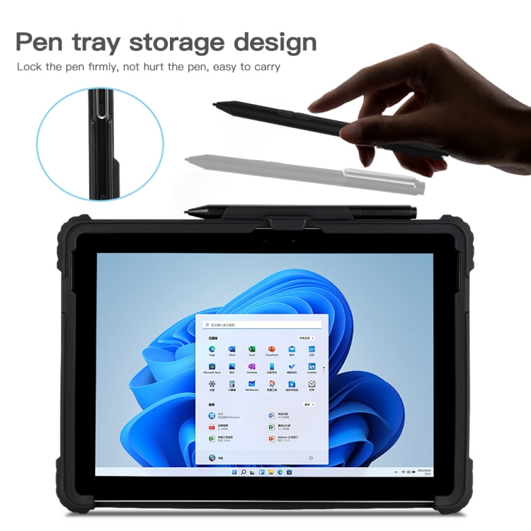 アクリル透明ハンドショルダーストラップ付きノートパソコンケース、Microsoft Surface Pro 8用、Microsoft Surface Pro 4 / 5 / 6 / 7 / 7+用、Microsoft Surface Go 1 / 2 / 3用