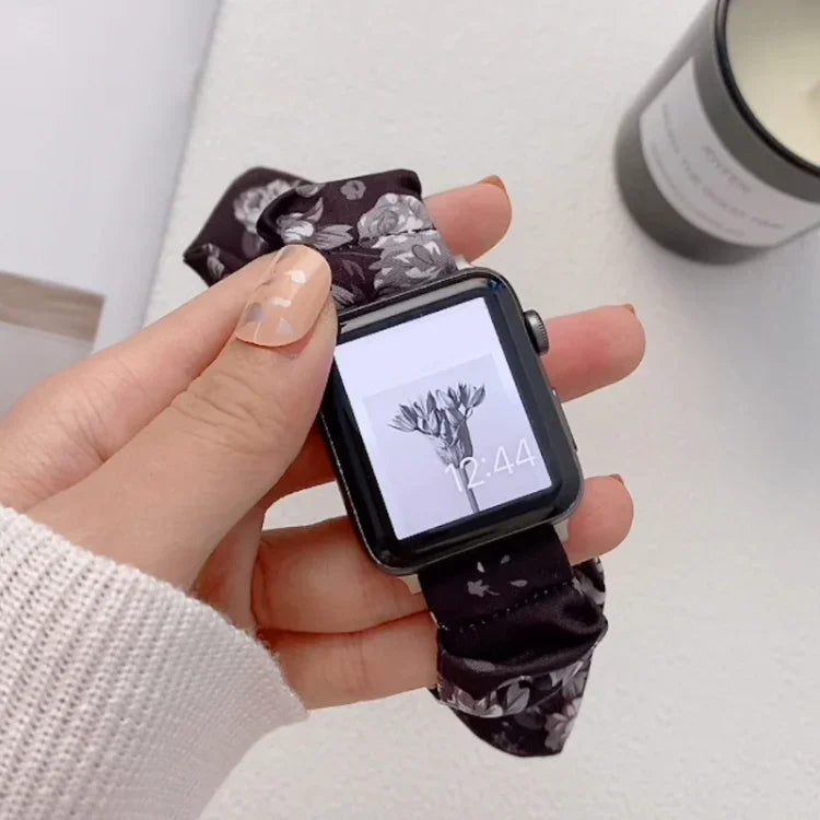 Apple Watchシリーズ用シングルループ伸縮性布製ウォッチバンド, 7 41mm / 6&SE&5&4 40mm / 3&2&1 38mm, 7 45mm / 6&SE&5&4 44mm / 3&2&1 42mm