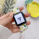 シングルループ伸縮性クロスフルーツウォッチバンド Apple Watchシリーズ用, 7 41mm / 6&SE&5&4 40mm / 3&2&1 38mm, 7 45mm / 6&SE&5&4 44mm / 3&2&1 42mm