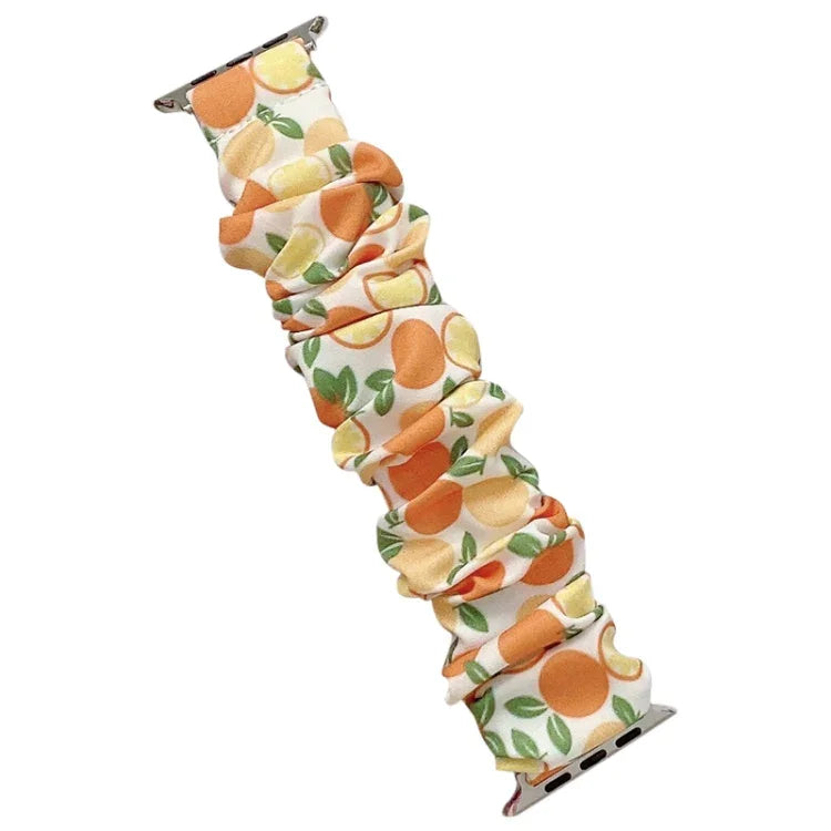 シングルループ伸縮性クロスフルーツウォッチバンド Apple Watchシリーズ用, 7 41mm / 6&SE&5&4 40mm / 3&2&1 38mm, 7 45mm / 6&SE&5&4 44mm / 3&2&1 42mm