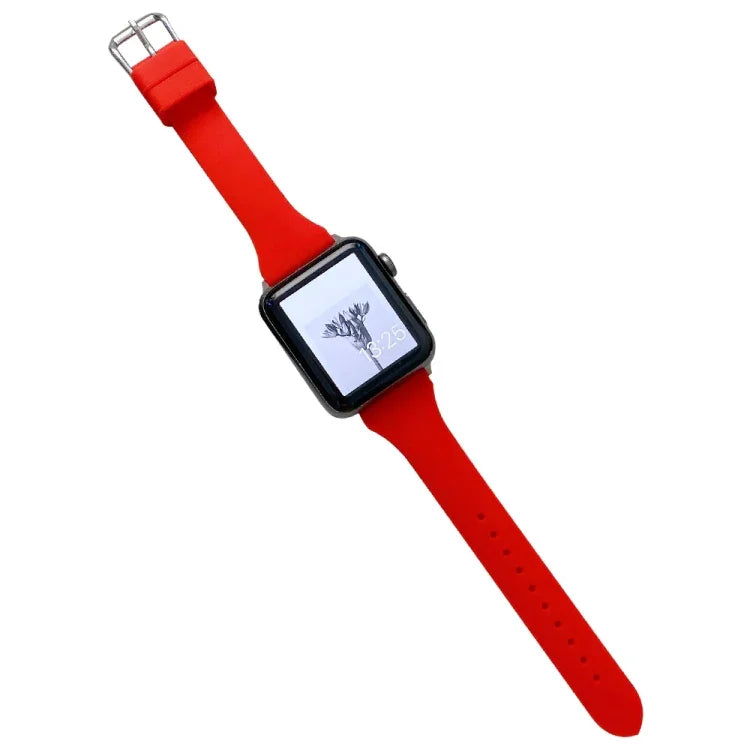 小さいウエストシリコンウォッチバンド Apple Watchシリーズ用, 7 41mm / 6&SE&5&4 40mm / 3&2&1 38mm, 7 45mm / 6&SE&5&4 44mm / 3&2&1 42mm