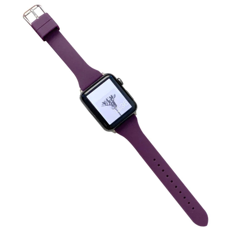 小さいウエストシリコンウォッチバンド Apple Watchシリーズ用, 7 41mm / 6&SE&5&4 40mm / 3&2&1 38mm, 7 45mm / 6&SE&5&4 44mm / 3&2&1 42mm