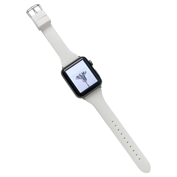 小さいウエストシリコンウォッチバンド Apple Watchシリーズ用, 7 41mm / 6&SE&5&4 40mm / 3&2&1 38mm, 7 45mm / 6&SE&5&4 44mm / 3&2&1 42mm