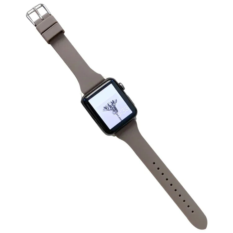 小さいウエストシリコンウォッチバンド Apple Watchシリーズ用, 7 41mm / 6&SE&5&4 40mm / 3&2&1 38mm, 7 45mm / 6&SE&5&4 44mm / 3&2&1 42mm