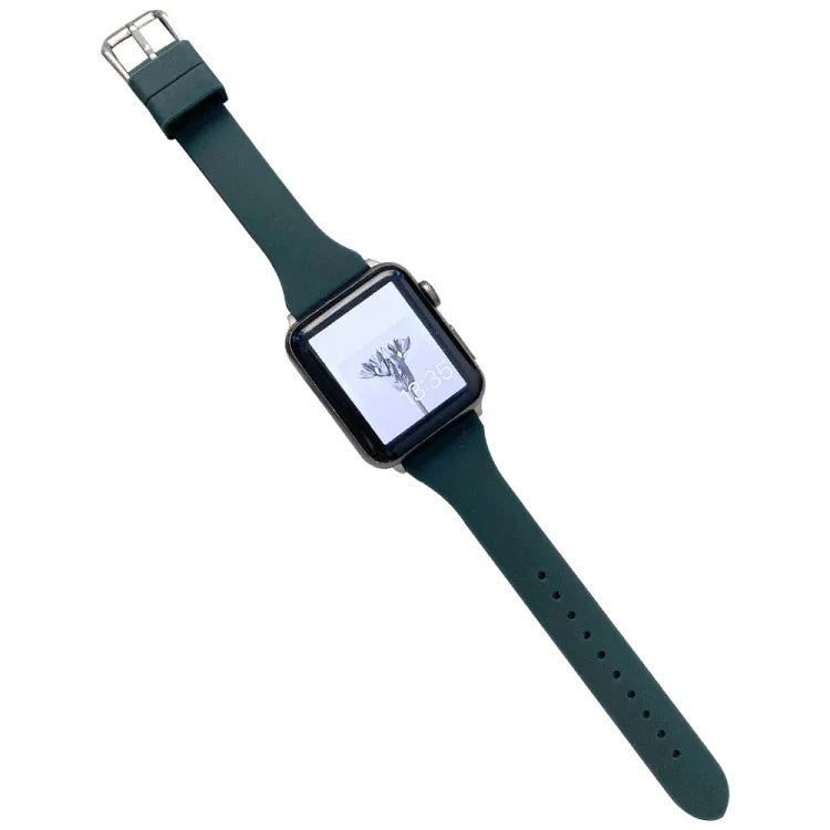 小さいウエストシリコンウォッチバンド Apple Watchシリーズ用, 7 41mm / 6&SE&5&4 40mm / 3&2&1 38mm, 7 45mm / 6&SE&5&4 44mm / 3&2&1 42mm