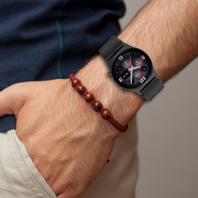 22mm Protruding Head Striped Silicone Watchband, For Honor Watch GS 3